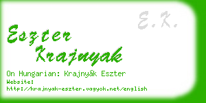 eszter krajnyak business card